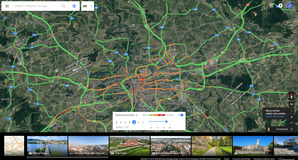 google maps - premavka destkop